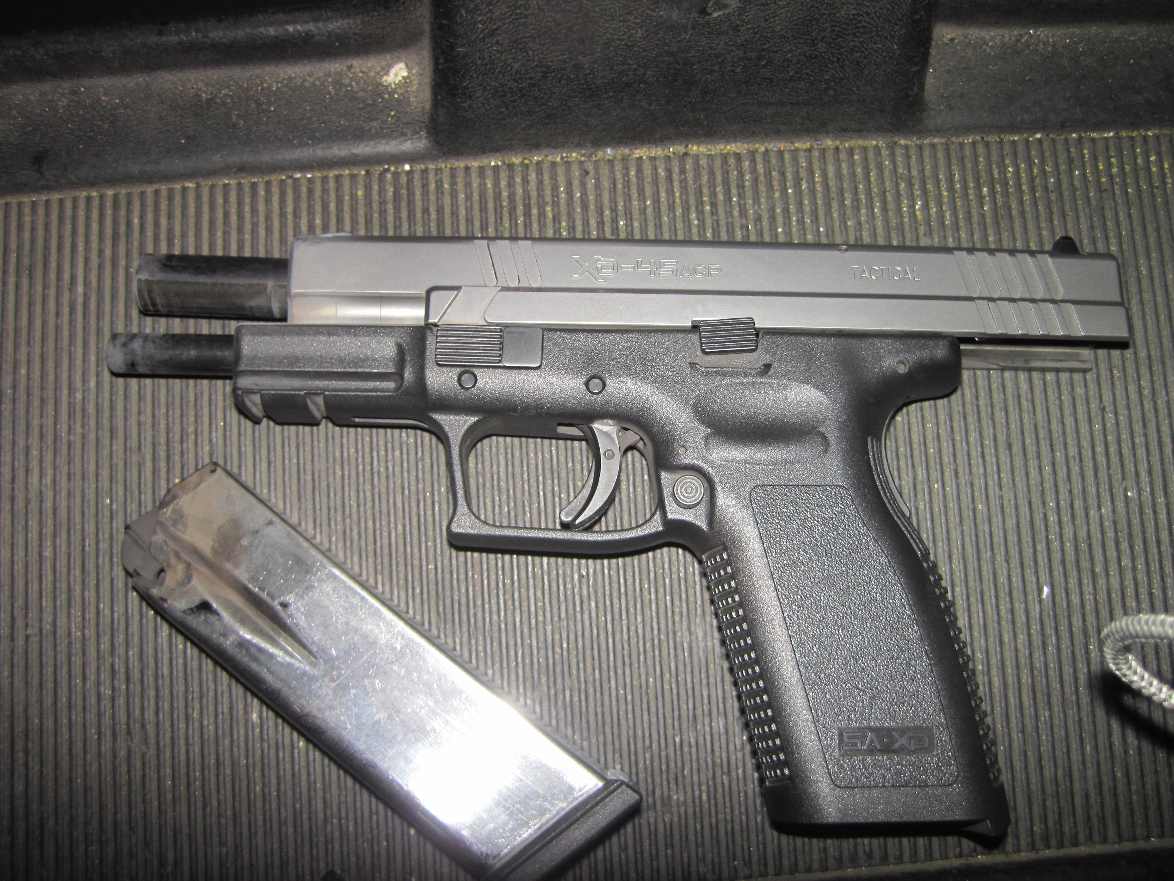 The third and final gun we played with was the Springfield XD Tactical in